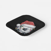 Santa Soccer Ball Sport Weihnachtsspielerin Pappteller (Gewinkelt)