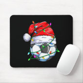 Santa Soccer Ball Srts Design- Christmas Soccer Pl Mousepad (Mit Mouse)
