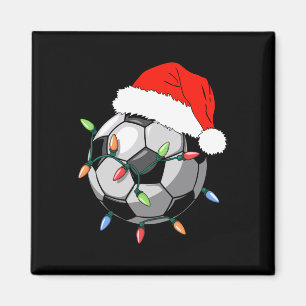 Santa Soccer Ll Shirt Men Youth Boys Christmas Paj Magnet