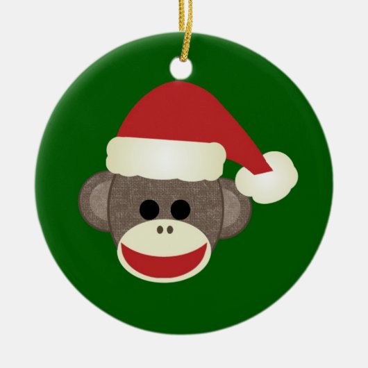 Santa Sock Keramikornament (Vorne)