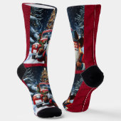 Santa Socken (Gewinkelt)