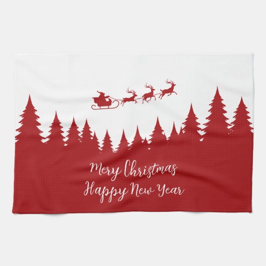 Santa Socken Geschirrtuch (Horizontal)
