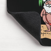 Santa-Sommer-Schwimmanzug Lustiges Weihnachten im  Mousepad (Ecke)