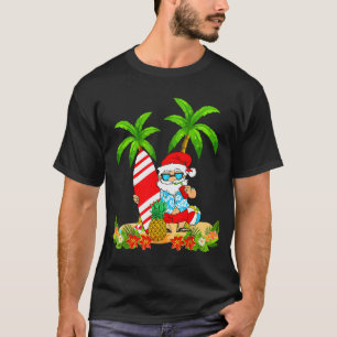 Santa Sommer Surfen Weihnachten im Juli Strandurla T-Shirt