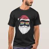 Santa Sonnenbrille LGBT Q Pride Weihnachten Pajama T-Shirt