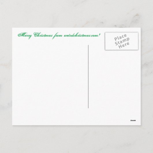 Santa Spanking eine unheimlich junge Postkarte (Rückseite)