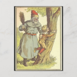 Santa Spanking eine unheimlich junge Postkarte