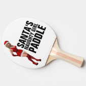 SANTA SPANKS NAUGHTY MÄDCHEN FÜR CHRISTMAS TISCHTENNIS SCHLÄGER (Seitenansicht)