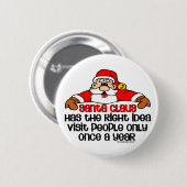 Santa Spaß Button (Vorne & Hinten)