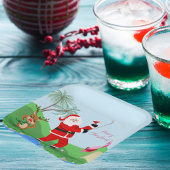 Santa Spielen mit Martini-Party Pappteller