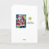 SANTA SPIELSAX, MUSIKALISCHES CHRISTMAS-PARTY FEIERTAGSKARTE (Rückseite)