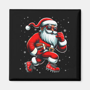 Santa spielt Fußball Männer Jungen Weihnachten Fuß Magnet
