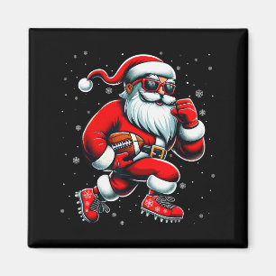 Santa spielt Fußball Männer Jungen Weihnachten Fuß Magnet