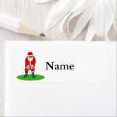 Santa spielt Golf (Insitu)