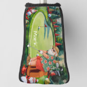 Santa spielt Golf Hawaii Hemd Headcover (Rotieren 90)