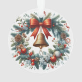 Santa spielt Videospiele Ornament (Rückseite)