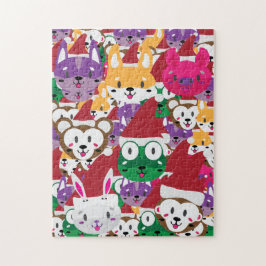 Santa Spike und Friends Animal Christmas Jigsaw! Puzzle