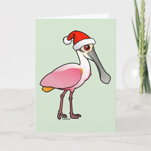 Santa Spoony Feiertagskarte (Vorderseite)