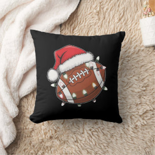 Santa Sport Weihnachten American Football Fan Kissen