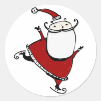Santa Squad1 Runder Aufkleber