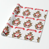 Santa Squad Christmas Reindeer Funny Geschenkpapier (Ungerollt)