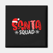 Santa Squad Christmas Team Santa Crew Family Match Magnet (Vorne)