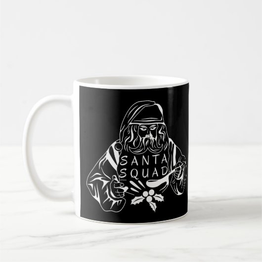 SANTA SQUAD lustige Weihnachtsgeschenk-Idee Kaffeetasse (Links)