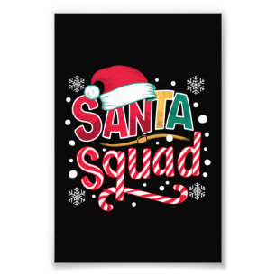 Santa Squad Xmas Squad Familie passt zur Santa Cre Fotodruck