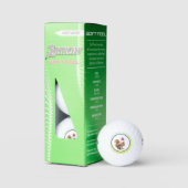 Santa Squirrel Humor Golfball (Verpackung)