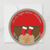 Santa Squirrel ist Jolly ・ Feiertag Einladung (Vorderseite)