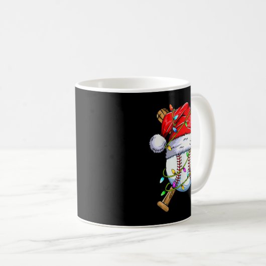 Santa Srts Design For Men Boys Christmas Baseball Kaffeetasse (VorderseiteRechts)