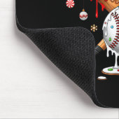 Santa Srts Design For Men Boys Christmas Baseball Mousepad (Ecke)