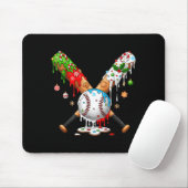 Santa Srts Design For Men Boys Christmas Baseball Mousepad (Mit Mouse)