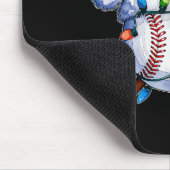 Santa Srts Design For Men Boys Christmas Baseball  Mousepad (Ecke)