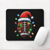 Santa Srts Design For Men Boys Football Player Chr Mousepad (Mit Mouse)
