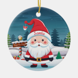 Santa, St Nicholas Kris Kringle Father Xmas 🎄🎅🏼 Keramik Ornament