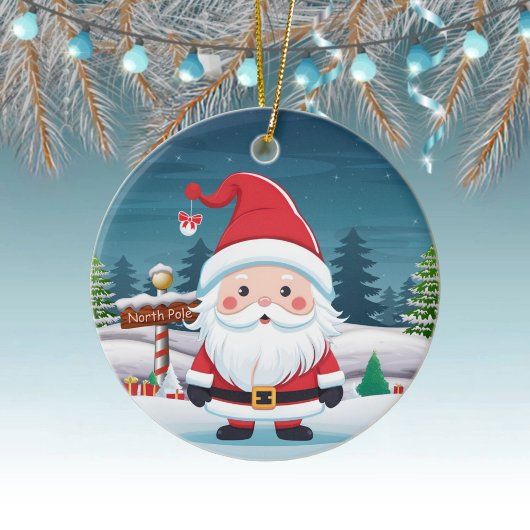 Santa, St Nicholas Kris Kringle Father Xmas 🎄🎅🏼 Keramik Ornament