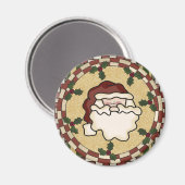 Santa St. Nick Weihnachtsmagnet Magnet (Vorderseite/Rückseite)