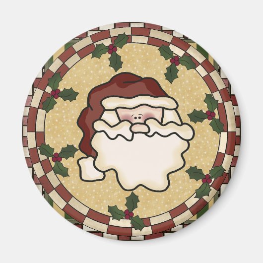 Santa St. Nick Weihnachtsmagnet Magnet (Vorne)