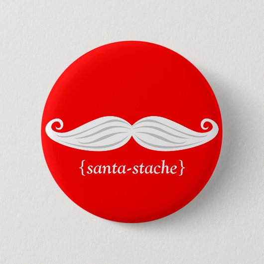Santa-Stache Button (Vorderseite)