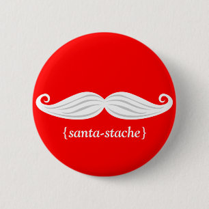 Santa-Stache Button