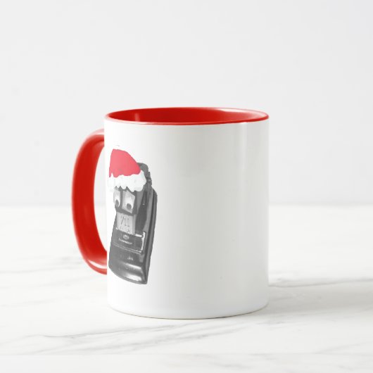 Santa Stapler Coffee Tasse (Vorderseite Links)