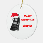 Santa Stapler Frohe Weihnachten 2010 Ornament (Links)