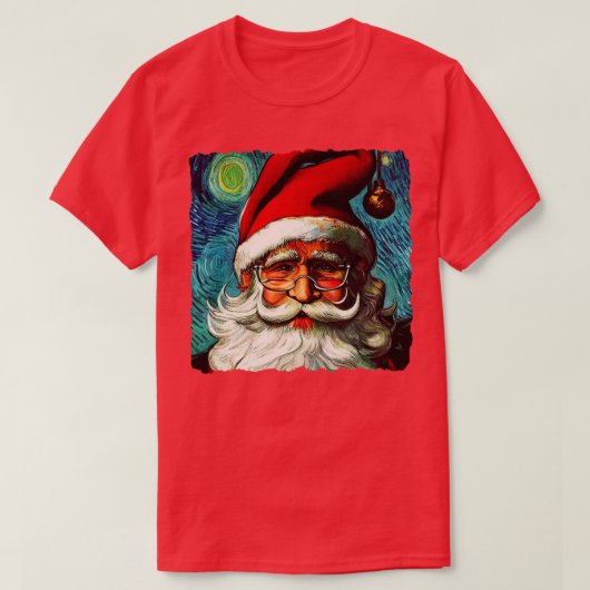 Santa Starry Night T-Shirt (Design vorne)