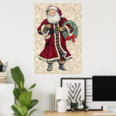 Santa stehend Vintage Poster (Heimbüro)