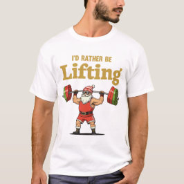 Santa stemmt Gewichte T-Shirt