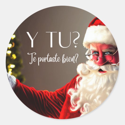 santa Sticker (Vorderseite)