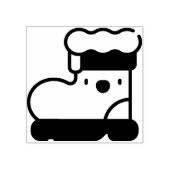 Santa-Stiefel Gummistempel (Prägung)