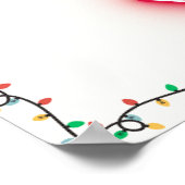 SANTA STOP HIER Weihnachtswall Art Decor Poster (Ecke)