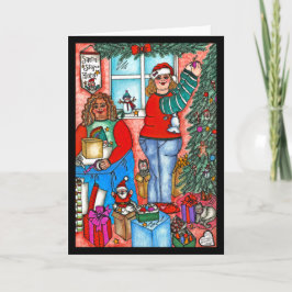 Santa Stopp Here Card Karte